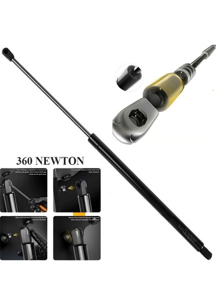 CARAVELLE T5 2010-2014 MODEL ARASI UYUMLU 360N MOTOR KAPUTU AMORTİSÖRÜ PİSTONU