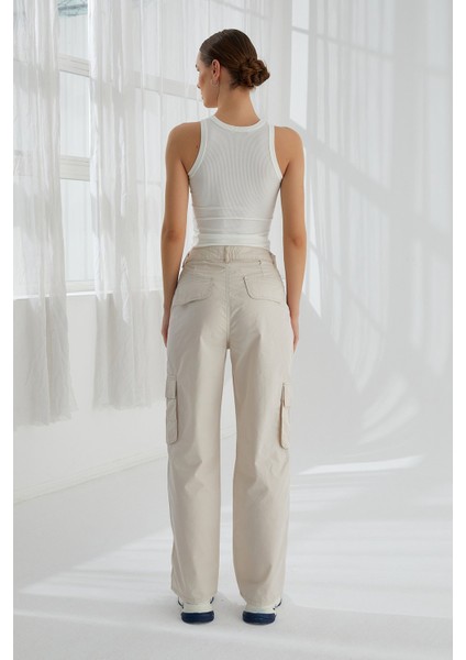 Kadın Kargo Cep Paraşüt Pantolon 5016 fırsatları