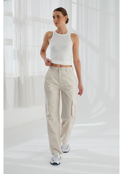 Kadın Kargo Cep Paraşüt Pantolon 5016 indirimleri