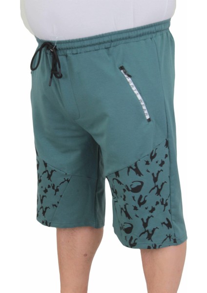 Mocgrande Büyük Beden Erkek Penye Şort Camouflage Pieces 24628 Cagla fiyatları