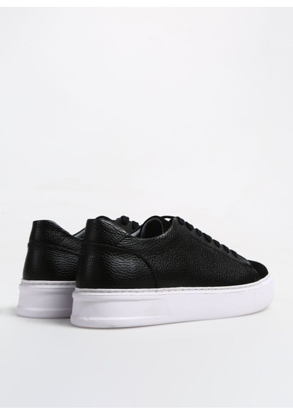 Siyah Erkek Deri Sneaker Rubens
