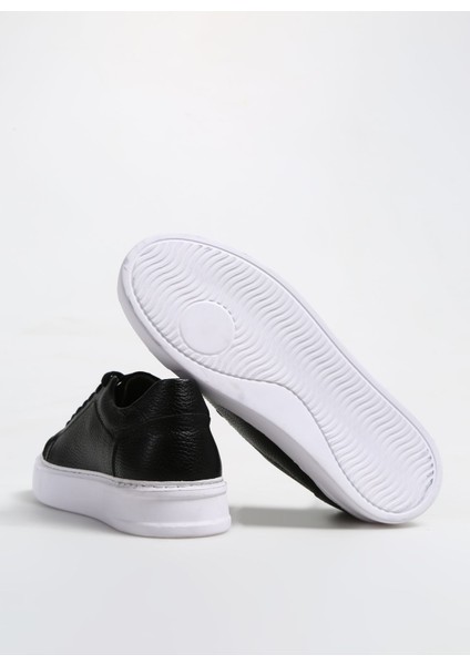 Siyah Erkek Deri Sneaker Rubens