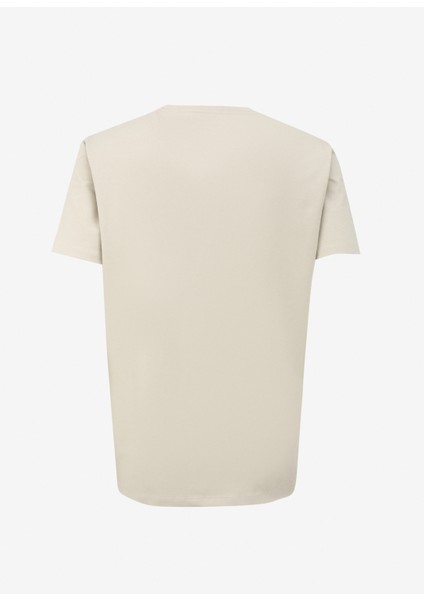 Bej Erkek Bisiklet Yaka Basic Baskılı T-Shirt D4SM-TST3310 fiyatları