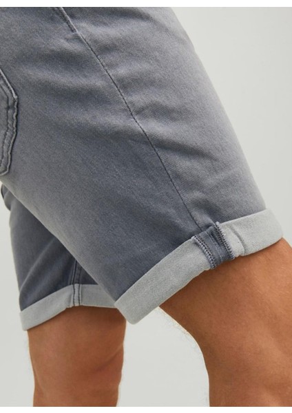 Normal Bel Normal Gri Erkek Denim Şort Jjırıck Jjıcon Shorts Ge 370 I.k Jn
