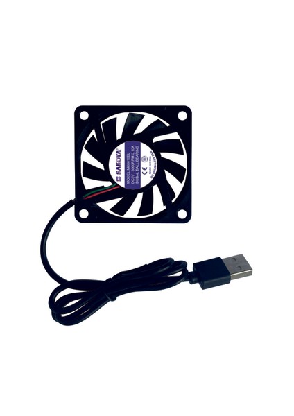 60X60X10 mm USB Fan Çift Bilyalı Rulman Sessiz, 5V, 0.10 A, 3000 Rpm Modem Receiver Dvr Playstation Tv Box, Telefon, Akvaryum Soğutucu, Fırçasız Soğutma Fan