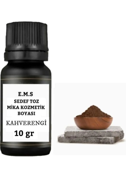 Sedef Toz Mika Kozmetik Boyası 10 Gr KAHVERENGİ - SABUN BOYASI MUM BOYASI OJE BOYASI RUJ BOYASI