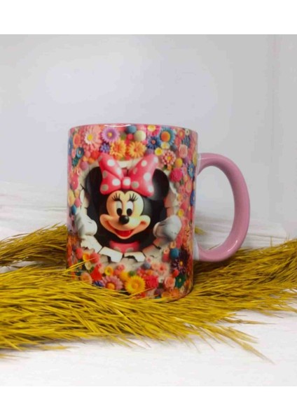 Minnie Mouse 3D Baskı Büyük Boy Kupa
