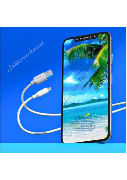 Hızlı Şarj Adaptörü D30M Şarj Aleti Micro USB Kablolu Set 3.0A -D30M Charge Adapter Mıcro USB Set 3.0A Mikro Samsung Ev Şarj Set