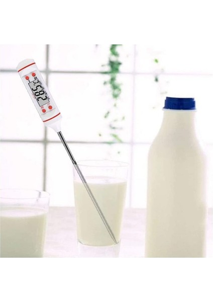 TP101 Dijital Gıda Termometresi Sıvı Gıda, Et, Su, Süt Yiyecek Sıcaklık Ölçer Mutfak Için