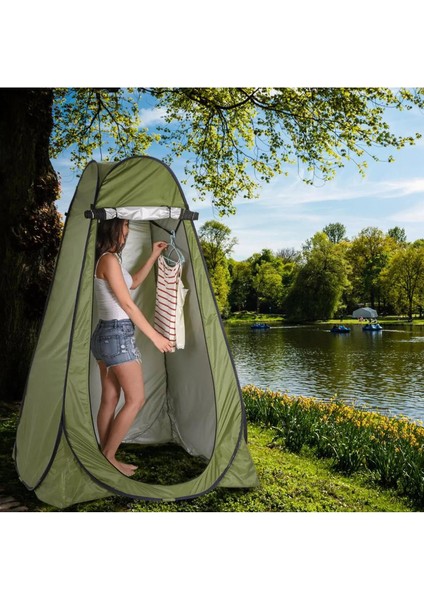 Kamp Alanı Duş Giyinme Wc Çadırı Fotoğrafçı Prova Kabini 120X120X190CM