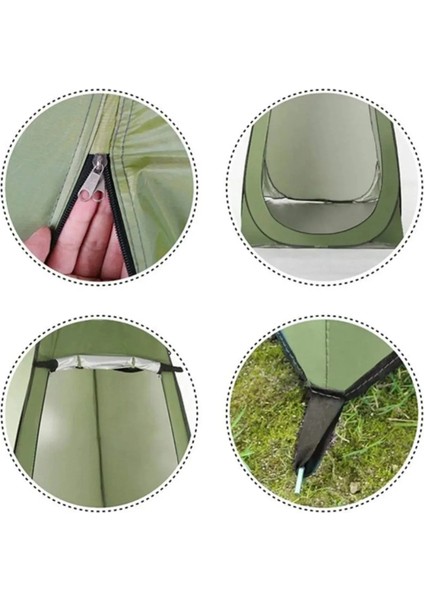 Kamp Alanı Duş Giyinme Wc Çadırı Fotoğrafçı Prova Kabini 120X120X190CM