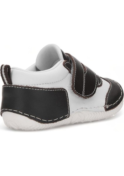 İlk Adım Beyaz Siyah 19-22 Hakiki Deri Ortopedi