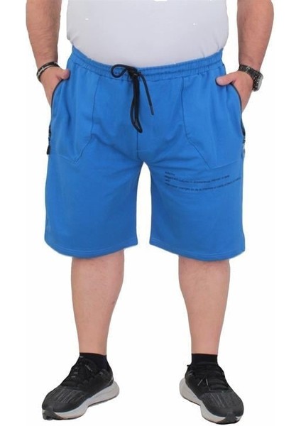 Erkek Büyük Beden Penye Şort Over Think 24629 Saks fiyatları