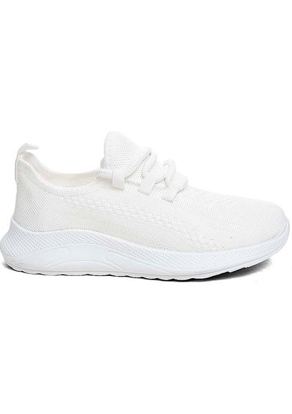 Beyaz Nefes Alan Extra Hafif Comfort Sneaker