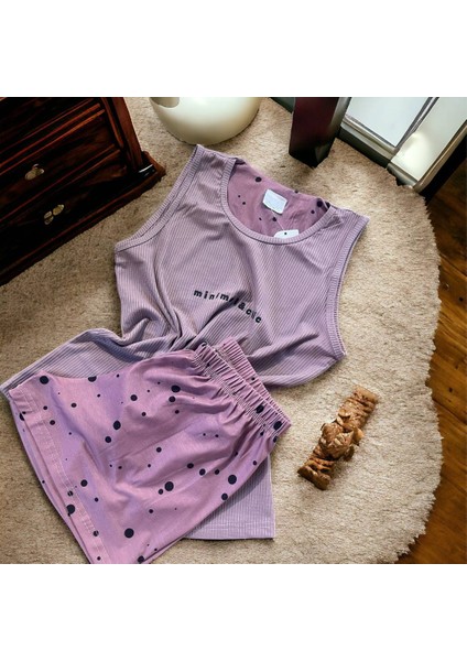 Askılı Şortlu Pijama Takım M40