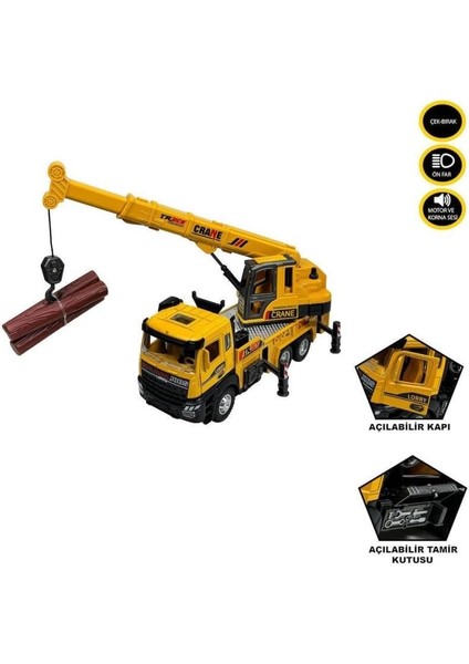 XX992-02AB Çek Bırak Işıklı ve Sesli Kule Vinç 1:28 -Vardem Oyuncak fırsatları