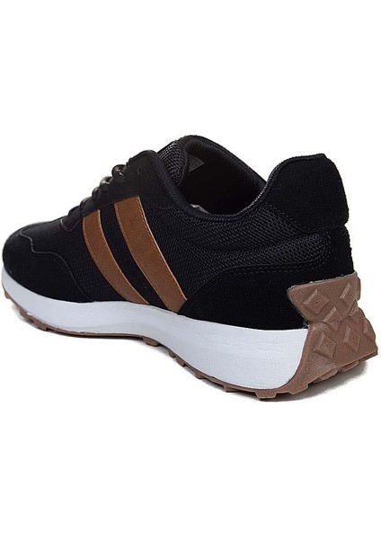 Erkek Siyah Taba Mevsimlik Kauçuk Kaymaz Taban Comfort Sneaker modelleri