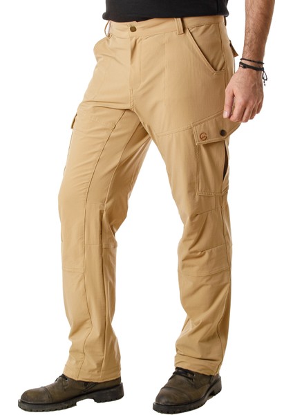 Trekking Kargo Pantolon Bej (Model: Feather)