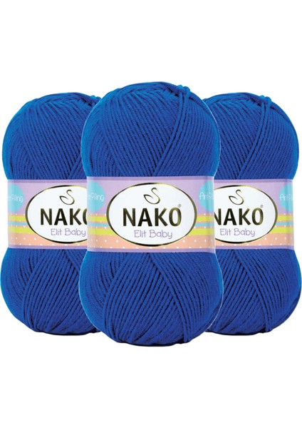 Elit Baby Örgü Ipi Bebe Yünü 100 Gr. 10346 3 Adet