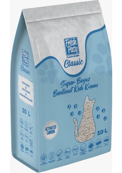 Fresh Paty Classic Aktif Karbonlu Kedi Kumu 2 x 10 Lt