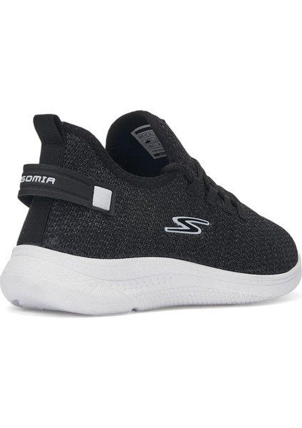 Siyah Beyaz 36-44 Extra Hafif Soft Kumaş Comfort Sneaker