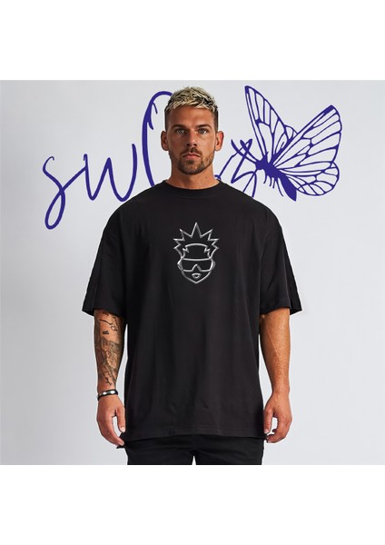 Sefo Baskılı Unisex Pamuklu Oversize Tshirt