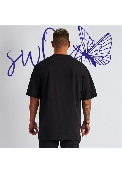 Sefo Baskılı Unisex Pamuklu Oversize Tshirt
