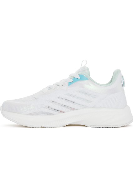 Zero Kadın Beyaz Bağcıklı Kalın Tabanlı Spor Sneaker 24SFD49606F