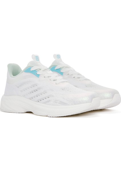 Zero Kadın Beyaz Bağcıklı Kalın Tabanlı Spor Sneaker 24SFD49606F