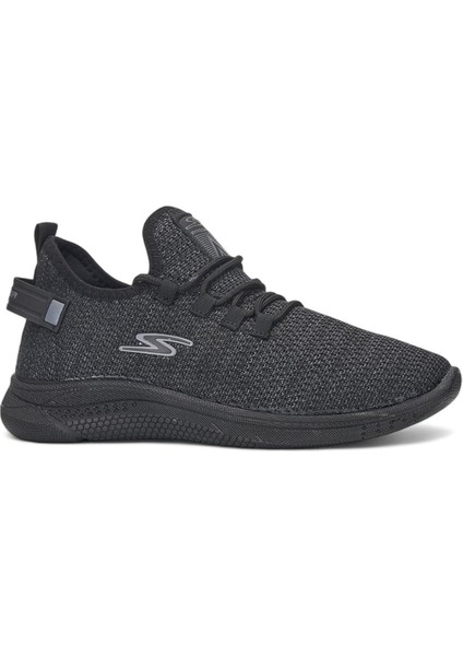 Siyah 36-44 Extra Hafif Soft Kumaş Comfort Süs Bağlı Sneaker