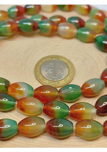 Akik Taşı Arpa Kesim 10X13MM Dizi (49436) fiyatları