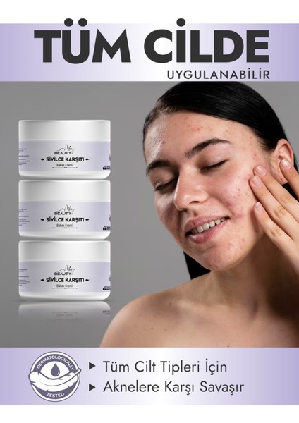 Sivilce Önleyici, ve Sivilce Karşıtı, Akne, Siyah Nokta Leke,giderici, Yüz Kremi 50ML