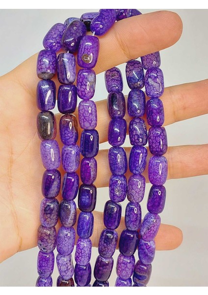 Akik Taşı Kapsül Kesim 8X12MM Dizi (49440)