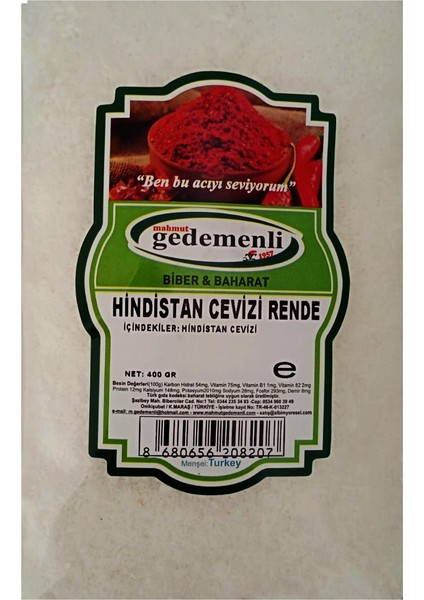 Hindistan Cevizi RENDE400GR