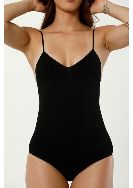 Beruflic Ip Askılı Sıkılaştırıcı Çıtçıtlı Kadın Zıbın Korse Siyah fiyatları