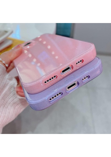 Xiaomi Redmi Note 8 Kılıf Kamera Korumalı Simli Lüks Işıltılı Silikon