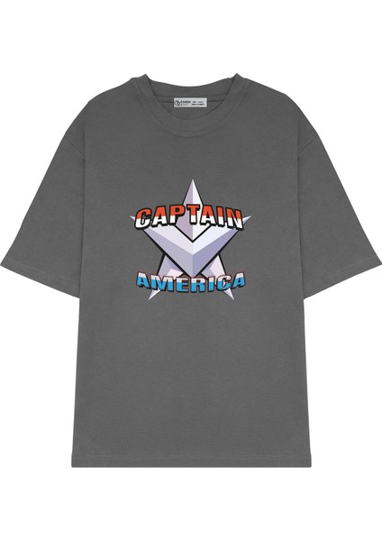 Oversize T-Shirt Captain America Design