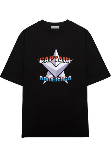 Oversize T-Shirt Captain America Design