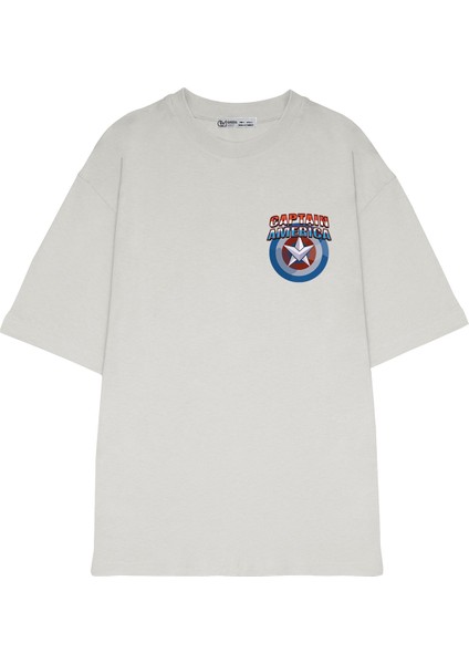 Oversize T-Shirt Captain America Logo