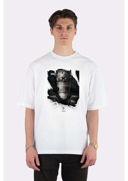 Beyaz Oversize T-Shirt Ig Portrait