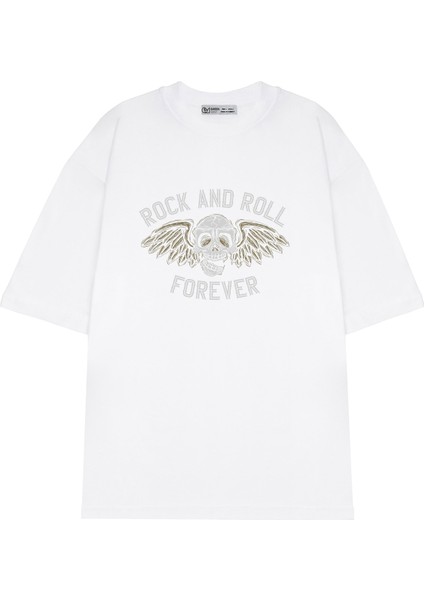 Oversize T-Shirt Metallıca_rock And Roll Forever
