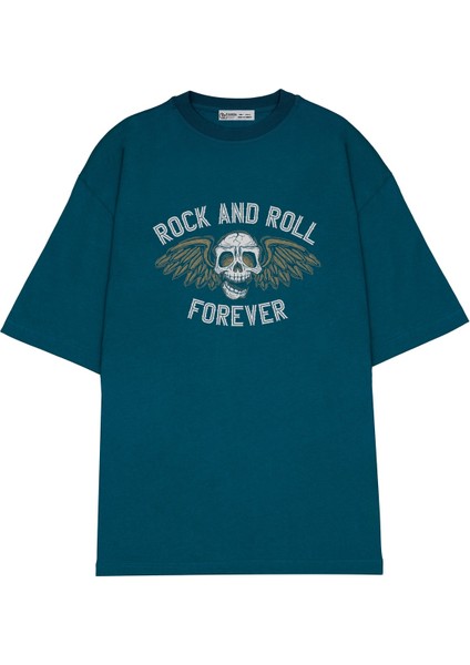Oversize T-Shirt Metallıca_rock And Roll Forever