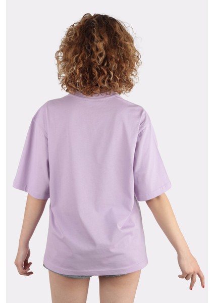 Kadın Oversize Bisiklet Yaka T-Shirt fiyatları