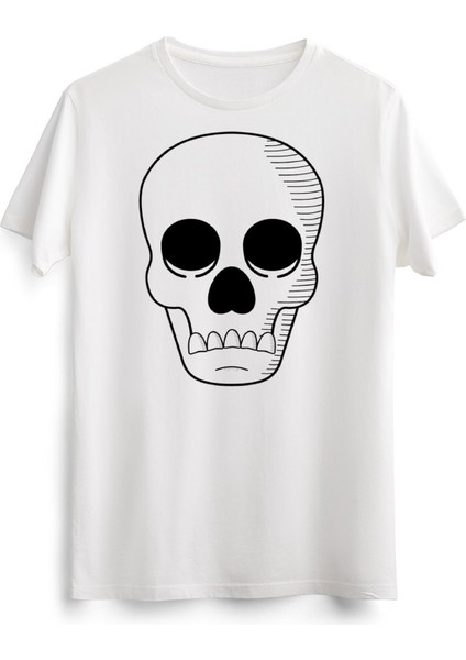 Erkek Beyaz Skull