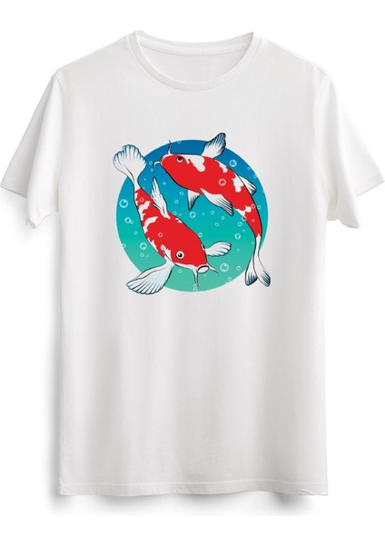 Erkek Beyaz Japanese Koi Fishes