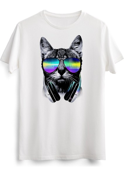 Erkek Beyaz Music Lover Cat V.ıı
