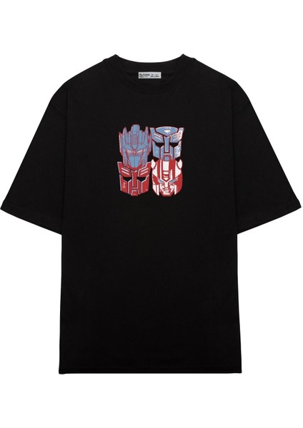 Oversize T-Shirt Transformers Mask