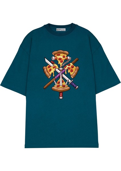 Oversize T-Shirt Ninja Turtles Pizza