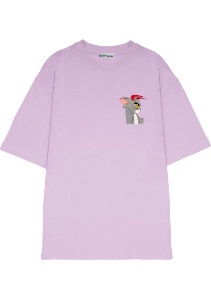 Oversize T-Shirt Tom & Jerry Kopyası