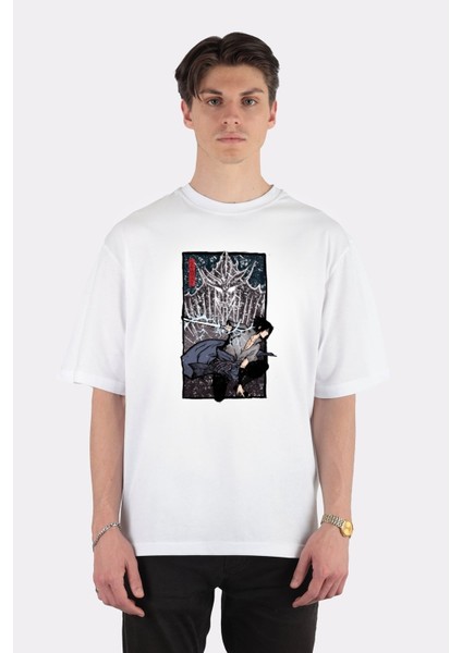 Beyaz Oversize T-Shirt Inner Hate
